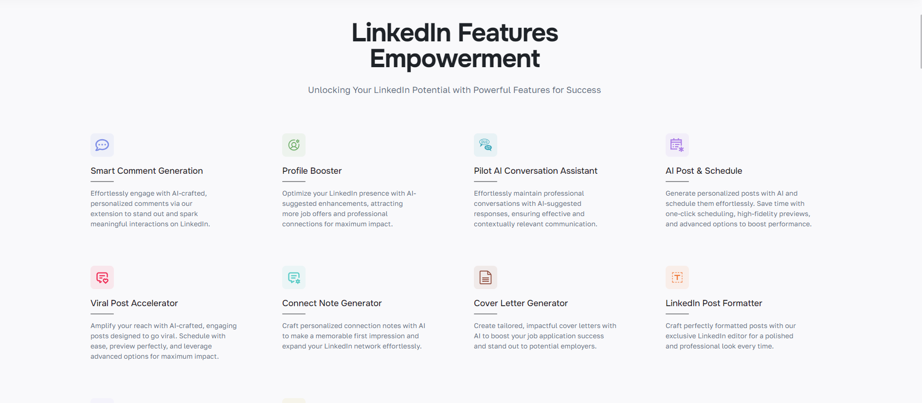 LinkedInPilot Features
